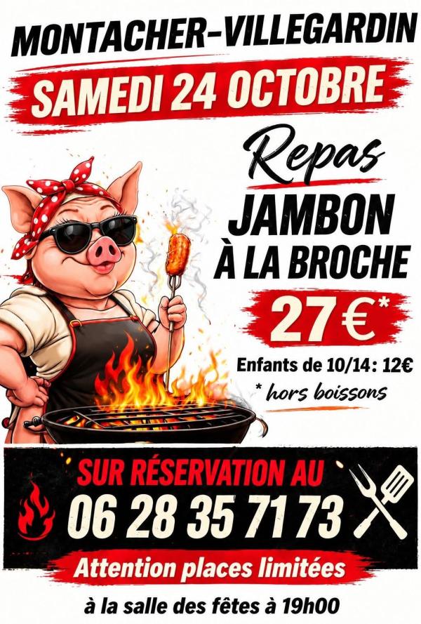 Repas Jambon à la broche